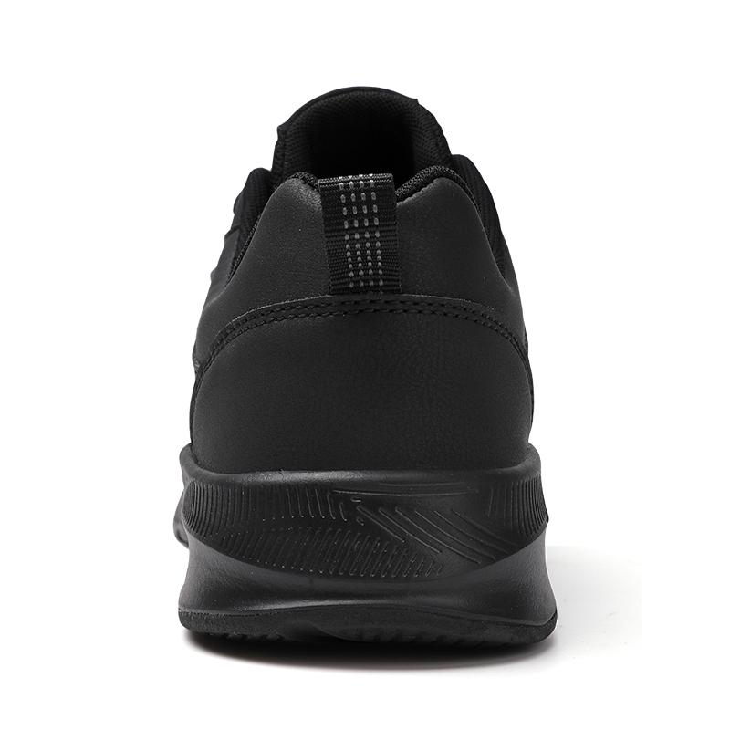 TUINANLE Schwarze Schuhe für Herren, atmungsaktive Laufschuhe, leichte Schnürschuhe, lässige Plateau-Sneakers für Herren