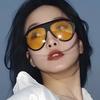 SO&EI Retro Oversized Pilot Sunglasses Women Fashion Gradient Shades UV400 Men Trending Sun Glasses