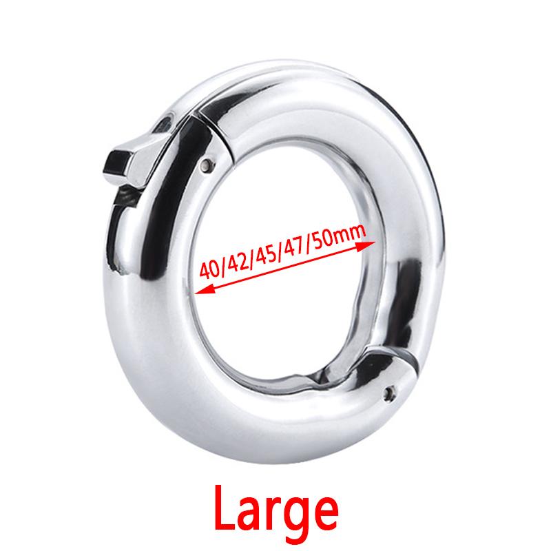 Stainless Steel Penis Ring Sexy Toys Adjustable Cock Rings For Men Sex toys Metal Penis Bondage Lock Sex Tools For Men Sex Shop
