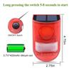 Solar Lamps Infrared Motion Sensor Alarm Siren Strobe Light For Home Garden Carage Field Wild Animals Security Alarm Salor Lamp