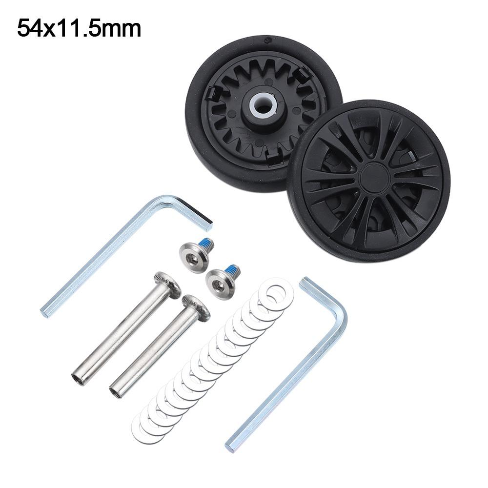 Portable Replacement Suitcase Wheels Silent with Screw Travel Luggage Wheels Wear-resistant Replace Wheels Luggage Accessories