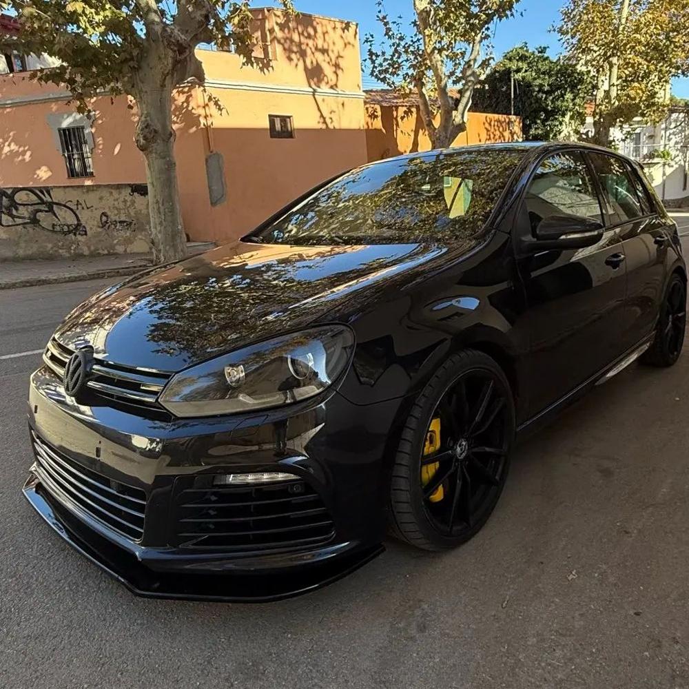 For Volkswagen Golf 6 MK6 R R20 2008-2013 Front Bumper Lip Spoiler Splitter Diffuser Deflector Canard Spoiler Body Kits Tuning