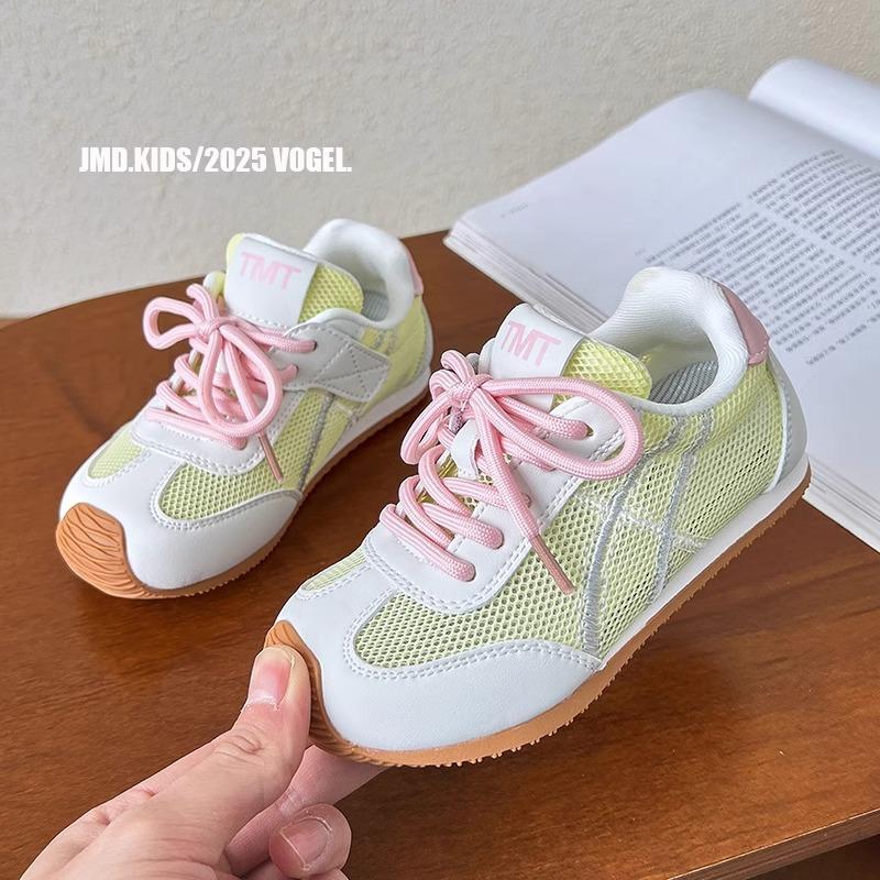 

2025 spring and autumn new children s macaron sports shoes boys and girls retro fashion moral training shoes student casual shoes 26