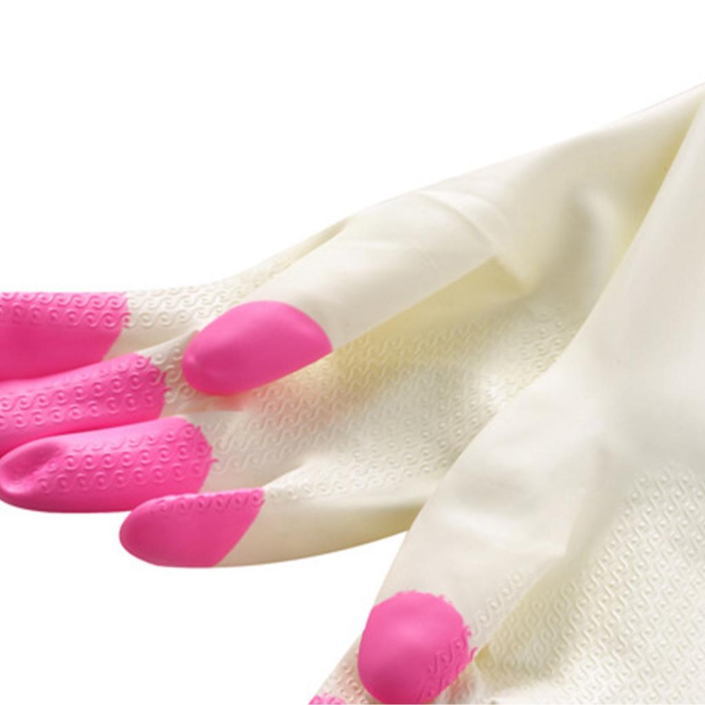 PVC Haushaltshandschuhe Reinigung Anti-Rutsch Multifunktional Ergonomisch Wasserdicht Spülhandschuhe