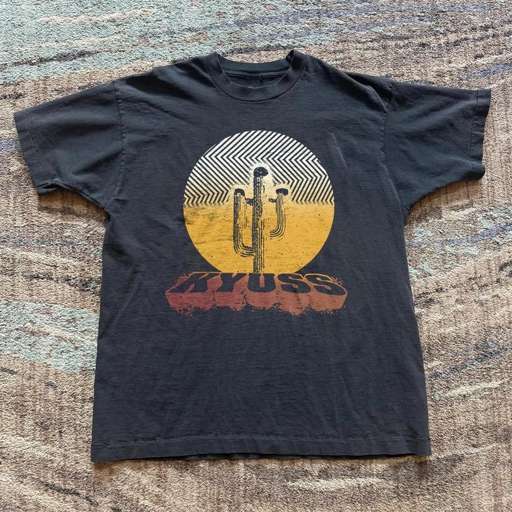 KYUSS Rock Band Unisex Black T-shirt Size S-5XL Unisex T-Shirt S