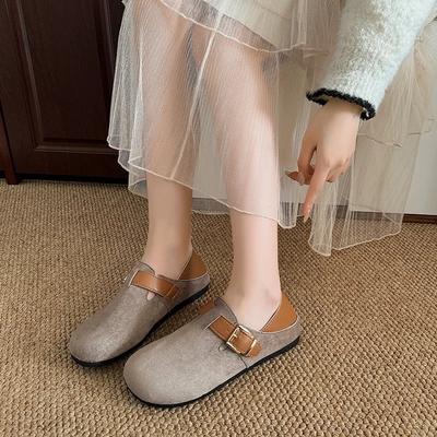 2025 Hot Sale Ladies Shoes Buckle Strap Women's Flats Outdoor Casual Flats Women Round Toe Mixed Colors Shoes Women Zapatos