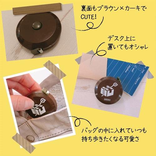 ERDEX Delivery Tape Measure, Color-Coded, Sizes 60-160, Automatic Retraction, Perfect for Shipping On Marketplace Apps and Auctions