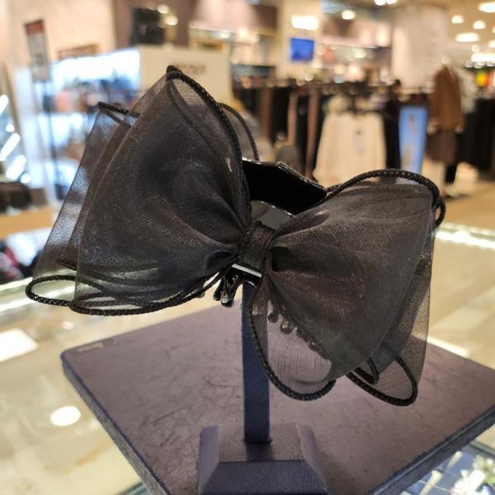 Atria Organza Chiffon P Ribbon Rich Clip Pin DNDHPIN0006WHF