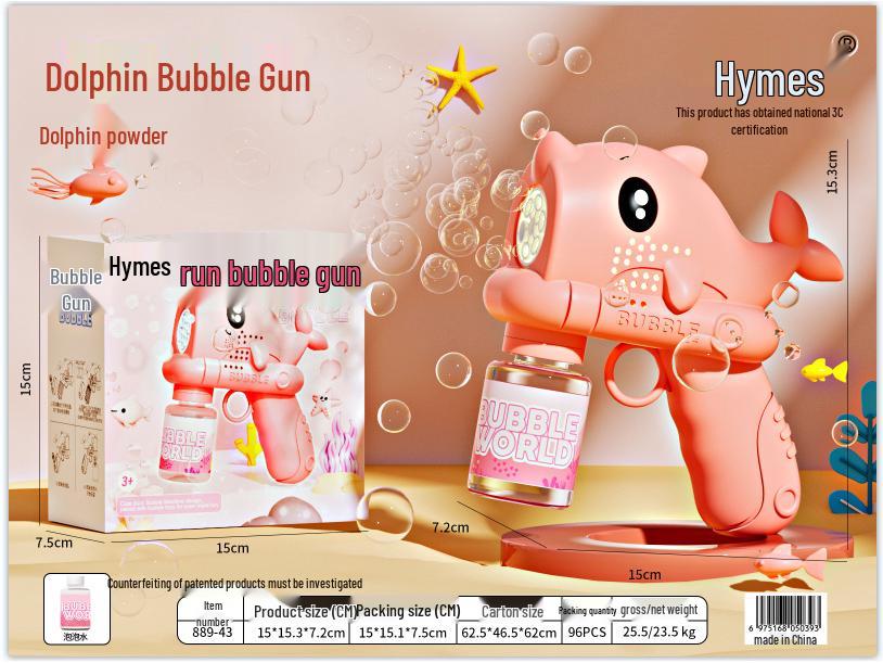 Children's Astronaut Bubble Gun - Automatic Gatling Bubble Machine Toy