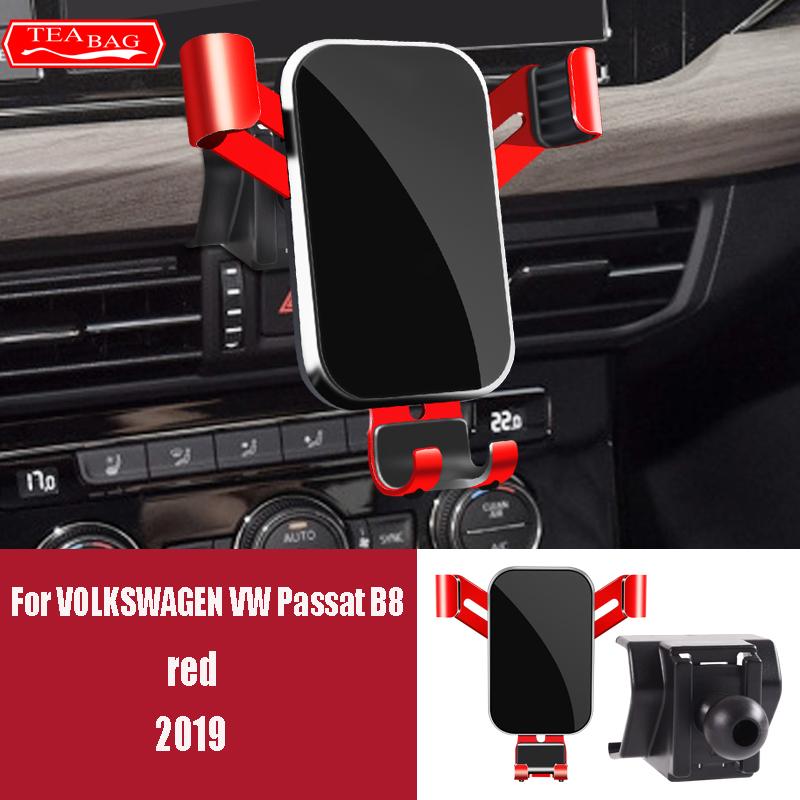 Adjustment Car Phone Holder For Volkswagen VW Magotan Passat B8 2017- Teramont Sagitar 2015- Air Vent Navigation