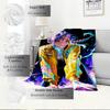 K-POP Anime Girls Group  Four Seasons Soft Warm Blanket  All-Season Thick Knit Polyester Bedspread for Bed, Camping, Travel  Perfect Gift