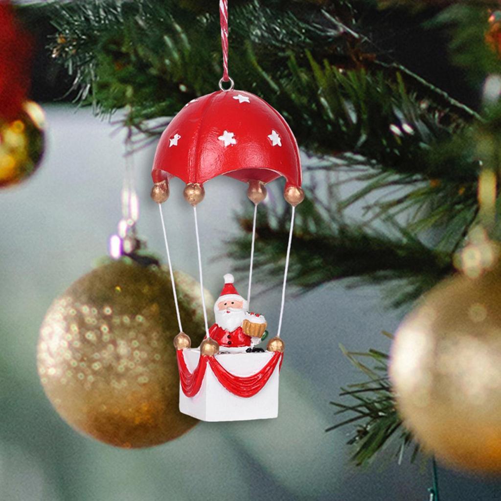 Christmas Figurine Resin Art Piece Gift for Home Display Indoor Shelf