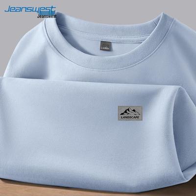 Jeanswest Men's Pure Cotton Loose Fit Long Sleeve T-Shirt