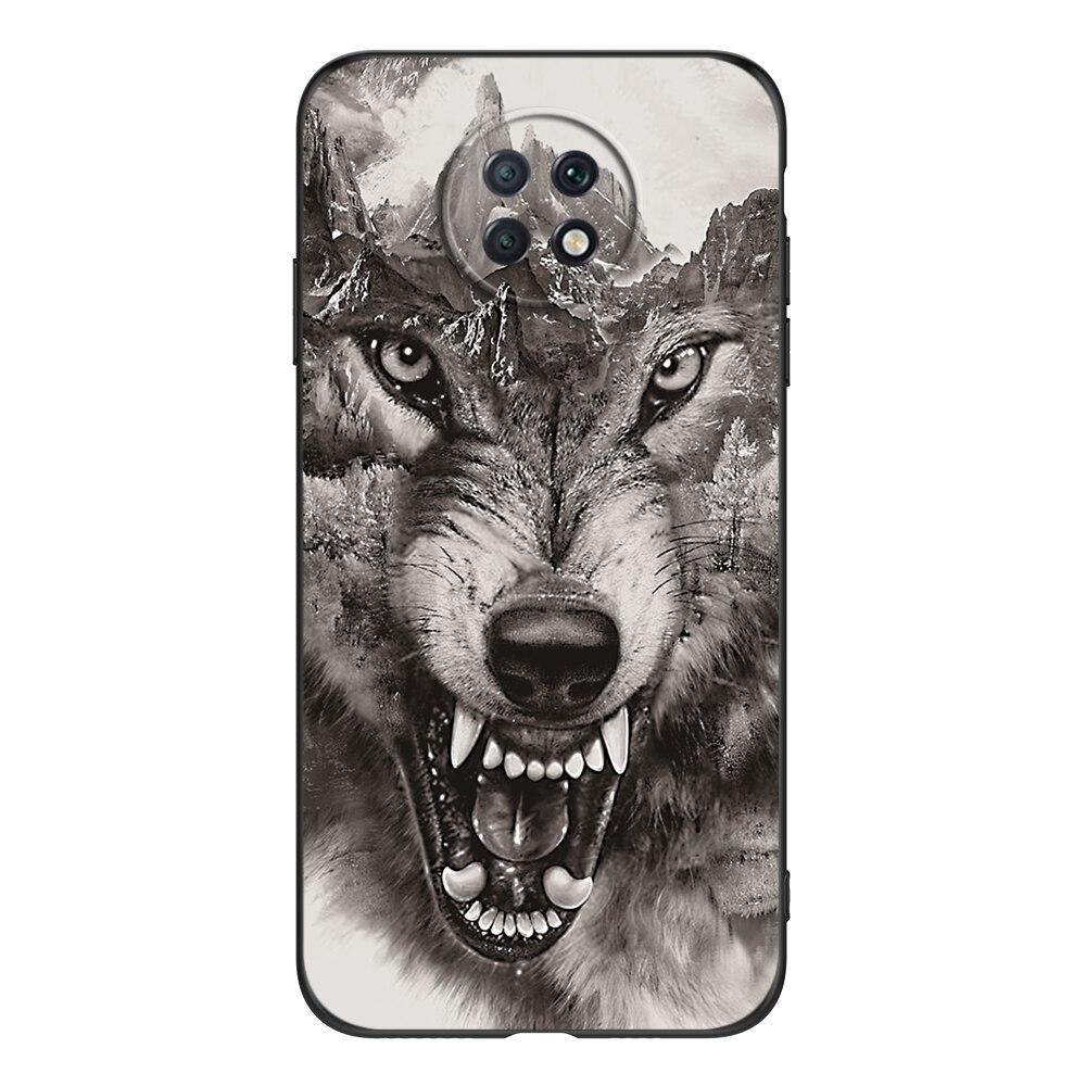Etui na Xiaomi Redmi Note 9T 6,53 cala Dla Redmi Note 9 T Note9T bumper Etui Funda czarne etui tpu lew wilk tygrys smok