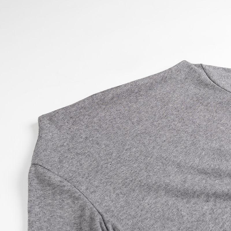 Kaslead New Arrival Women's Clothing Fashion Style Stylish Simple and Versatile Casual Knitting Oblique Shoulder Tops