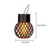 4 PCS Solar Hanging Light Waterproof LED Solar Light with Flickering Flame Solar Lantern with Hook for Garden Yard Patio