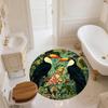 Two Toucans,Round Area Rug,Carpet Rug for Living Room Bedroom Sofa Playroom Decor,Non-slip Floor Mat