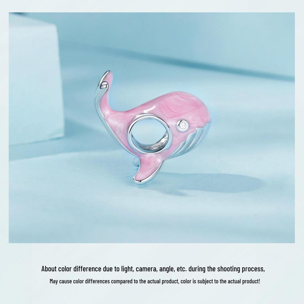 Yin Ziyun Rosa Wal DIY Armband mit Traum Ozean S925 Sterlingsilber Glücksbringern