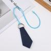 Colorful Neckband Glasses Storage Clip Leather Bag Charm Sunglasses Lanyard  for Travel