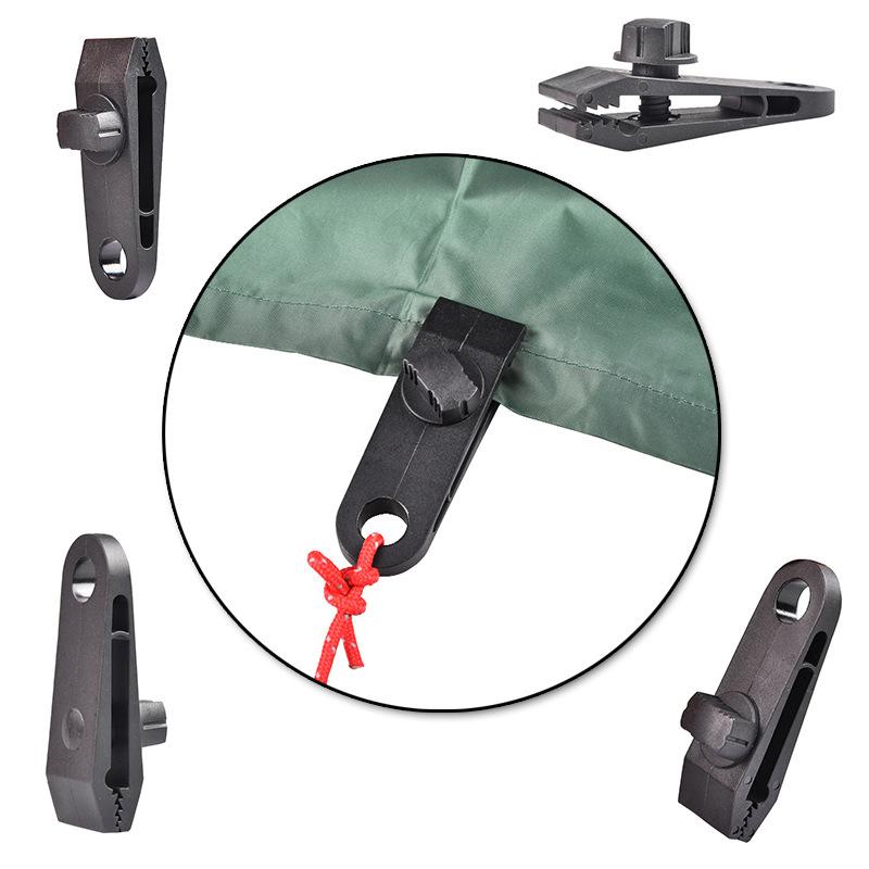 10 pcs Outdoor Tents Plastic Retaining Clips Premium Lock Grip Canopy Clamp for Awnings Camping Tarps  accessories