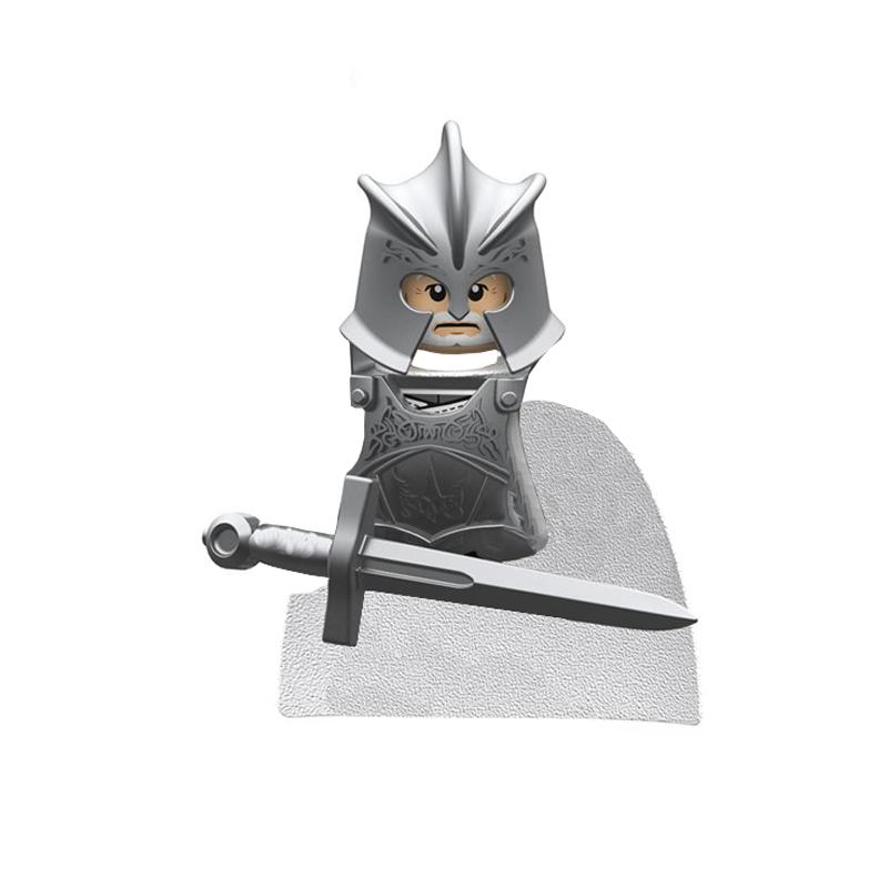 1pcs Thrones Golden Armor Warrior Guard Jaime Lannister Barristan Selmy Meryn Trant Building Blocks Mini Action Figure Toys