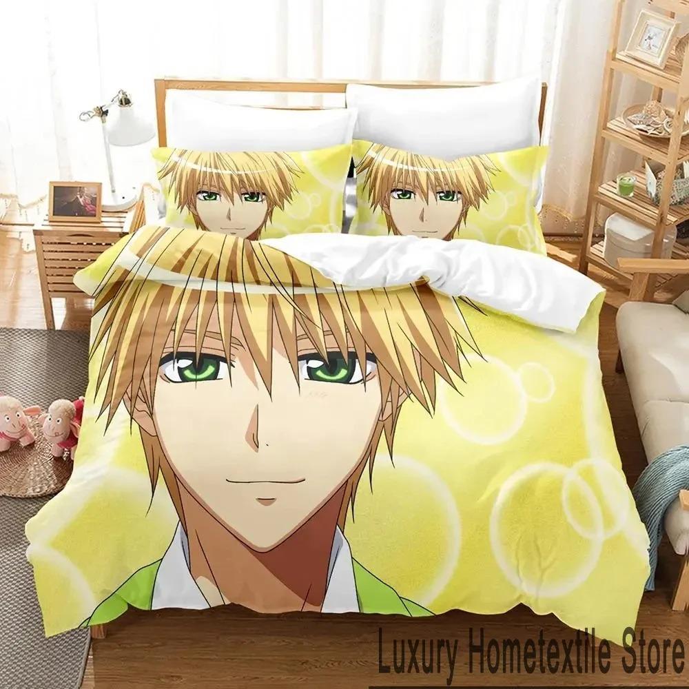 Comfortable Anime Print Duvet Cover Set With Duvet Cover And Pillowcases King Queen Twin Sizes For All Ages