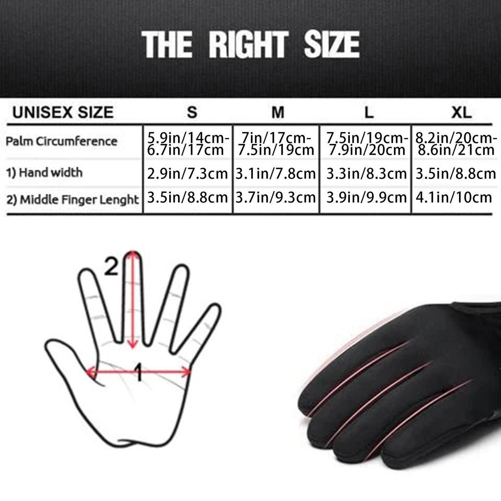 Winter Warm Touchscreen Gloves Outdoor Cycling Driving Motorcycle Waterproof Gloves Windproof Non-Slip Ski Gloves