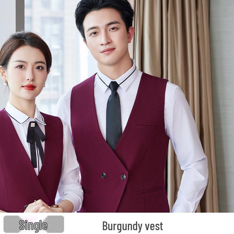 Unisex Professional Vest for Hotel and Catering Staff