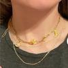 Paper Clip Necklace Bow Pentagram Shell Pearl Love Denim Boots Necklace