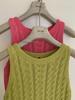 Guangzhou Thirteen Hong Sleeveless Slimming Cable Knit Round Neck Top