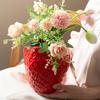 Ceramic Strawberries Vase Abstract Art Vases for Grass Dried Flower Nordic Living New Room Home Indoor Decoration Accessories