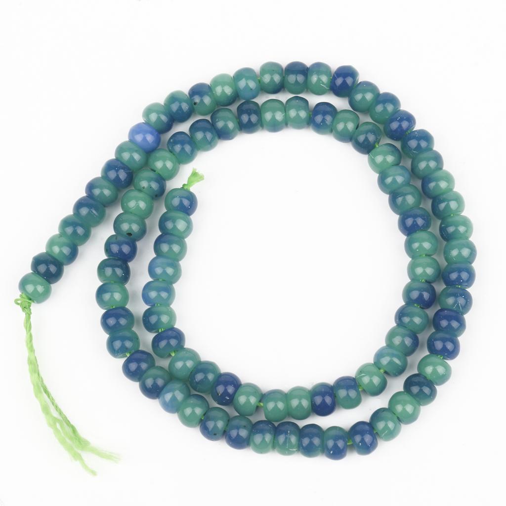 4x6mm 1pcs Natural Stone Beads Gradient Color Jades Chalcedony Abacus Loose Rondelle Beads For Jewelry Making DIY Earrings Bracelet