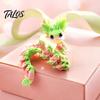 Portable Stress Relief Gadgets 3D Printed Articulated Dragon Fidget Toy, Cute Ornaments, Desk Trendy Room Decor Ornaments Toy for Adults, Fantasy