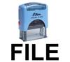 FILE Self Inking Rubber Stamp Custom Shiny Office Stationary Stamp