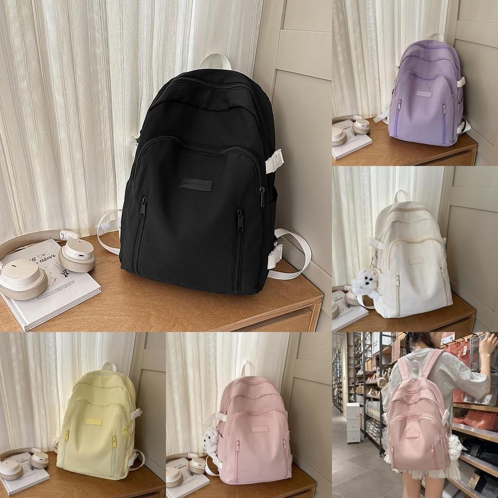 Fashion Capacity Big Backpack With Solid Color Design And Letter Decor For Daily