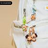 Original Q Cute Capybara Mini Small Nose Ka DIY Keychain Cute Resin Doll Mobile Phone Chain Backpack Pendant