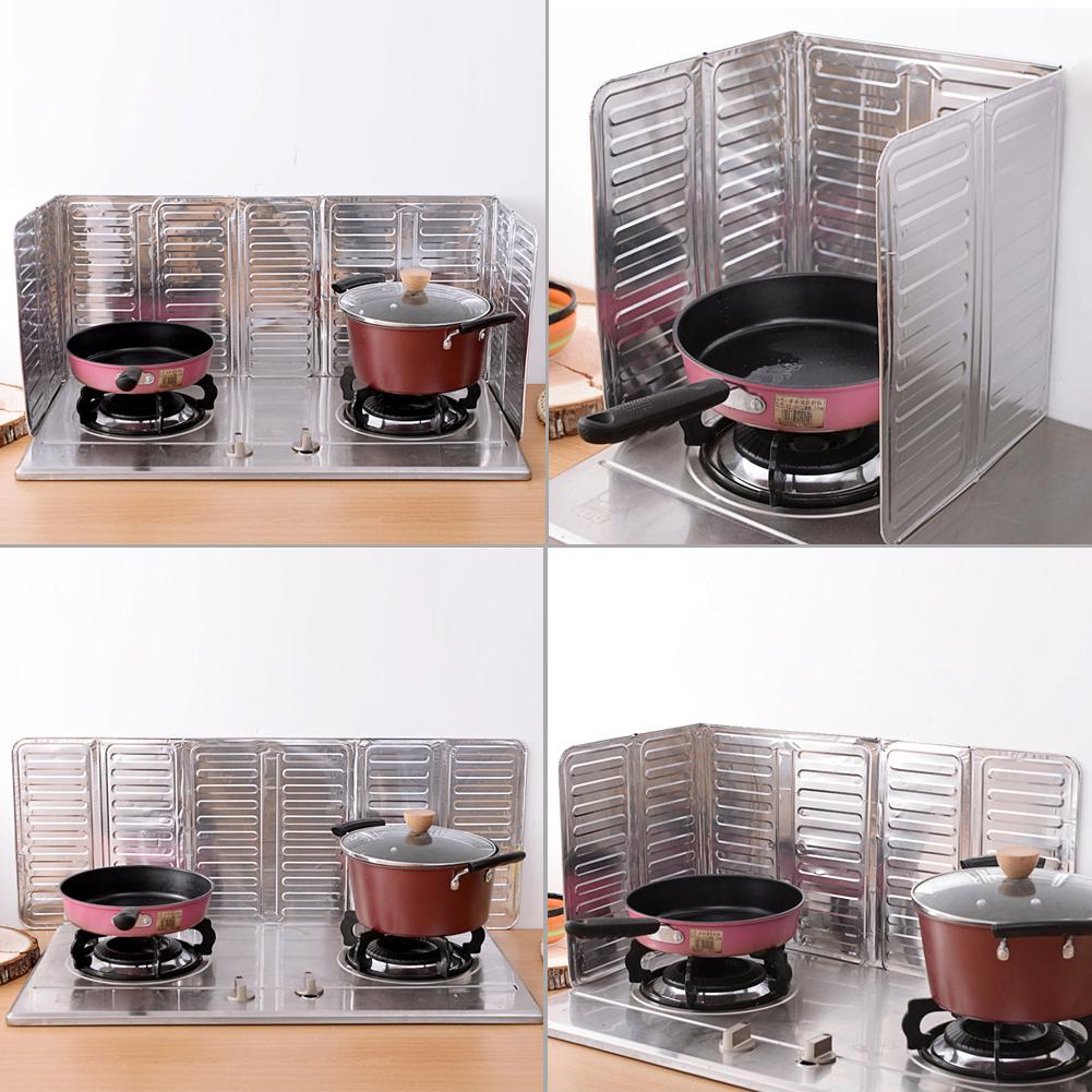 Bucătărie Gătit Prăjire Ulei Ecran Capac Camping Pliabil Paravan Pliabil Sobe De gătit pe gaz Parbriz Anti stropire Protecție