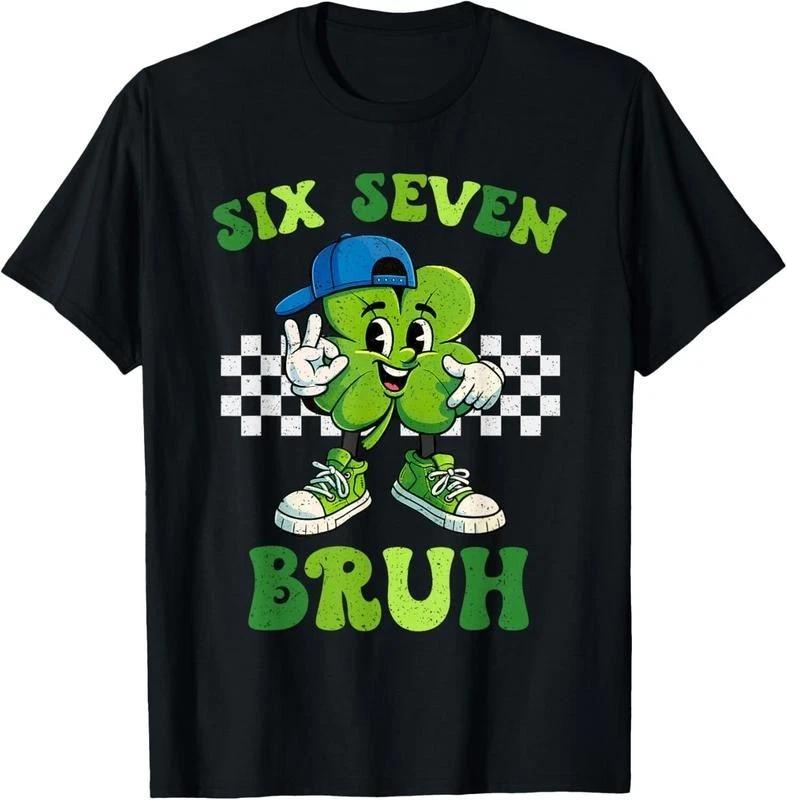 Six Seven Bruh 67 Meme St Patricks Day for Boys Youth Kids T-Shirt S