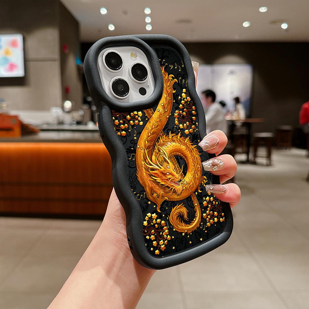 Ae77 Dragon Design Art Protective Phone Cases for iPhone 14 13 Pro Max 11 12 15 Plus XR Infinix Hot 40i Smart8 Tecno Big Wave TPU Back Cover