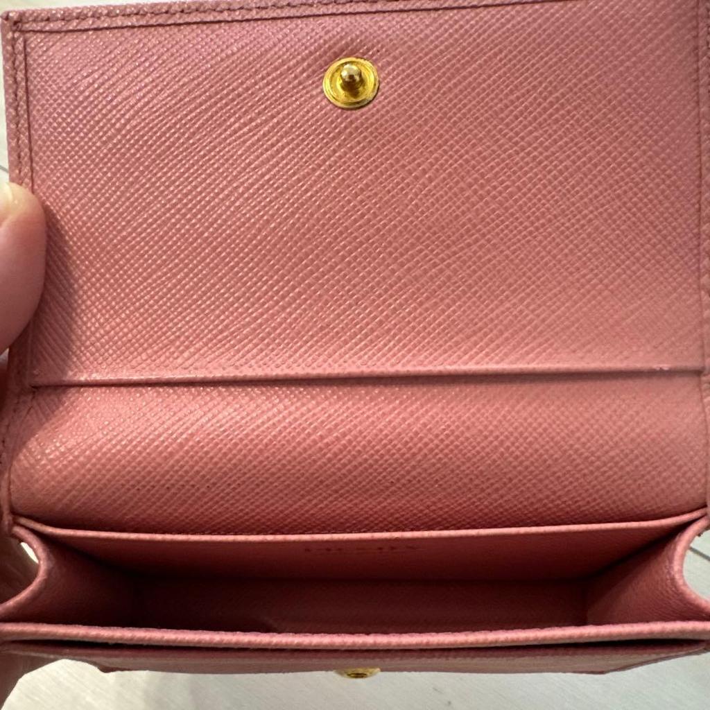 Used Prada Saffiano Leather Card Holder