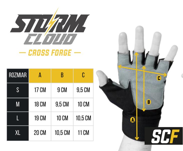 StormCloud FG-1 Gym Training Gloves Black/Grey L