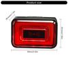 Rechargeable Bicycles Rear View Radars Taillight, IPX64 Watertight Bike Rear Light with Visual Alerts for Night Ridings