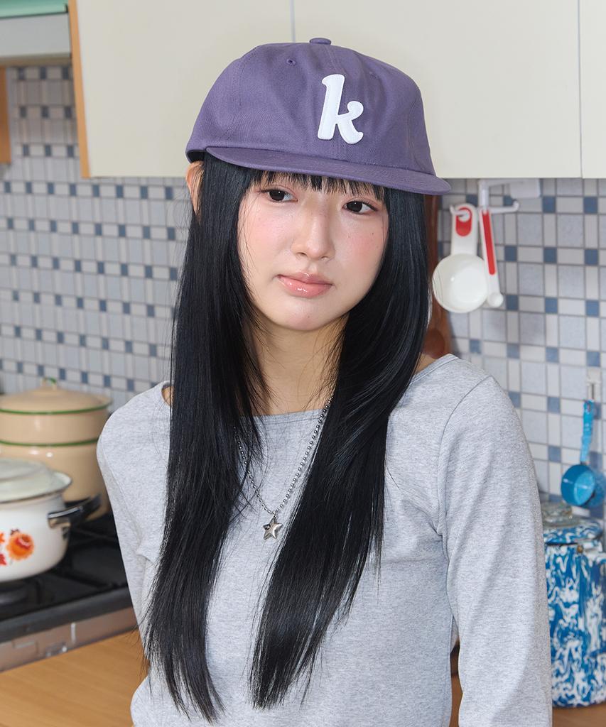 Kiibi K-Logo Applique Cap Purple