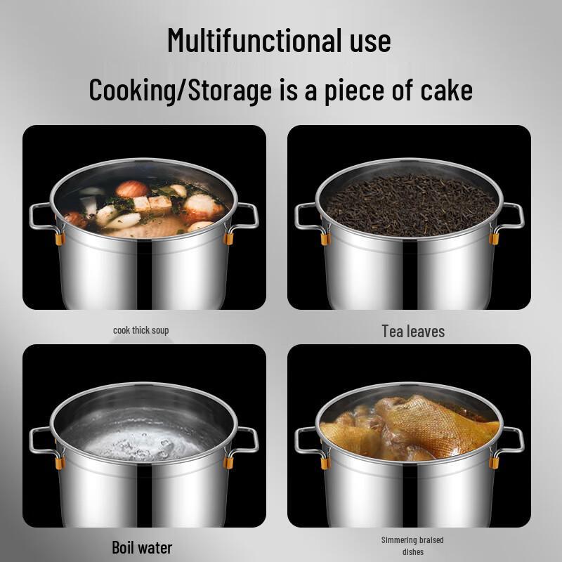 Fengzhi Stainless Steel Large Capacity Soup Pots and Buckets