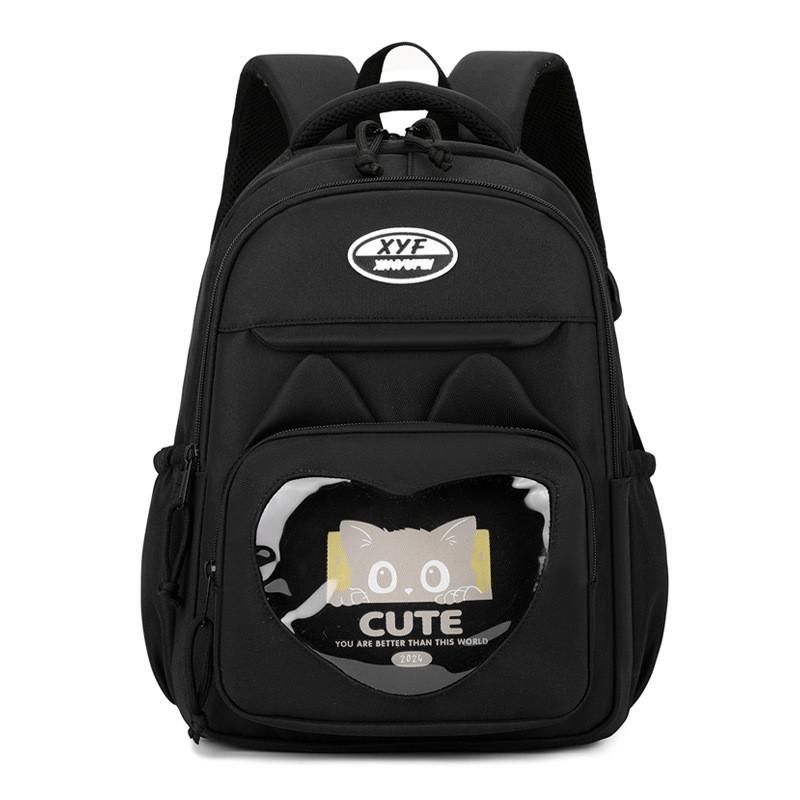 Adorable Kawaii Cat Kids Backpack Lightweight And Spacious For Elementary School Use