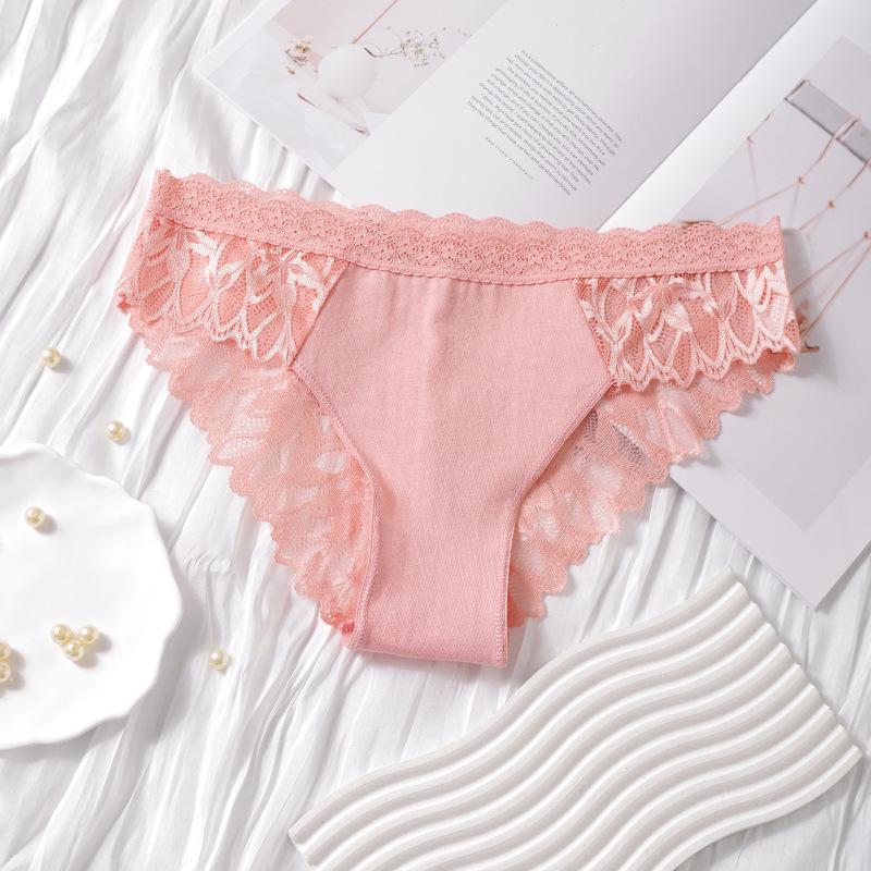 Sexy Women Lace Underwear High Wasited Panties Fashion Seamless French Hollow Panties Bikini Briefs