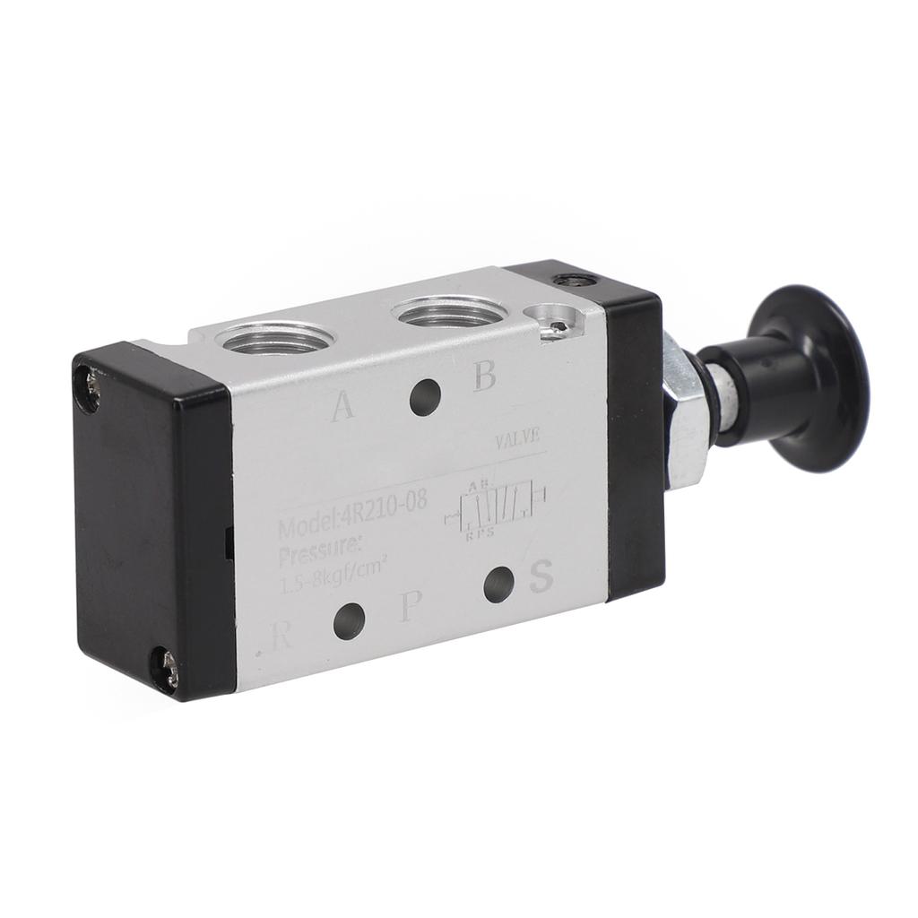 3R210-06 3R210-08 4R210-08 2 Way 3 Ports 5 Position Push And Pull Pneumatic Control Switch Reversing Manual Valve 110*30*20mm