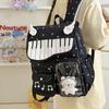 Zaino scolastico ad alto valore tastiera pianoforte zaino per studentessa ali carine grande capacità zaino scolastico studenti scuola primaria zaino per il campus