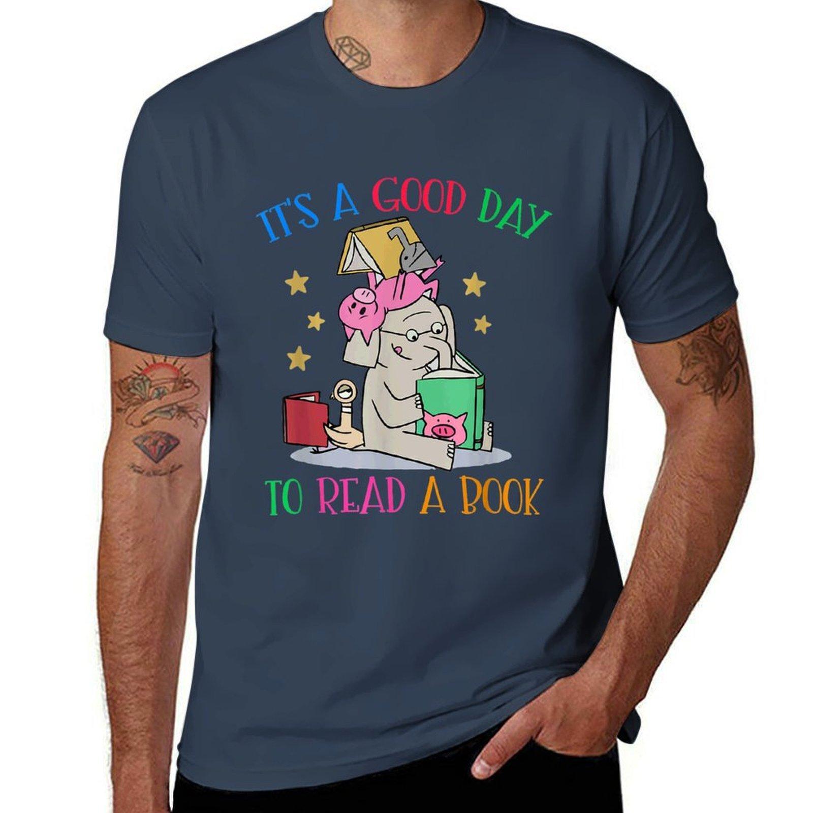 Its A Good Day To Read Bookworm Librarian Book Lover Gift TShirt Plus Size Street Style Tee S