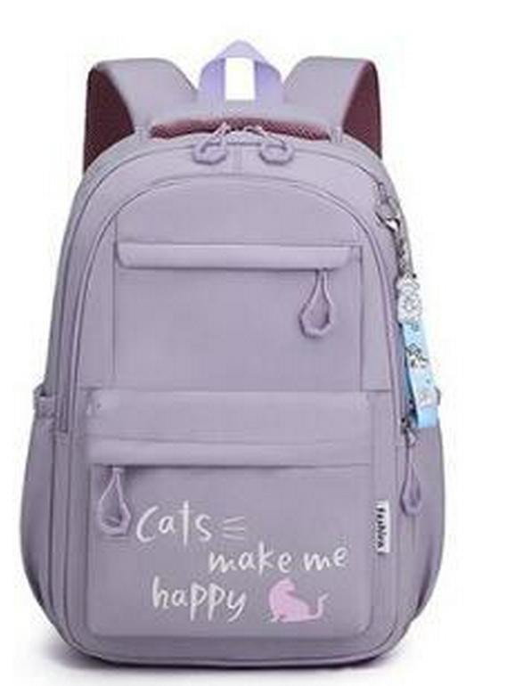 

Легкий корейский рюкзак для 2-6 классов - Большая вместимость, повседневный дизайн для девочек Bag Only фиолетовый